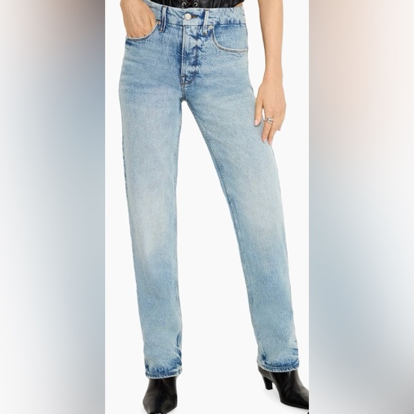 Good American Denim - New Good American Good Boy Vintage Inspired High Waist Straight-leg Jeans 27/4